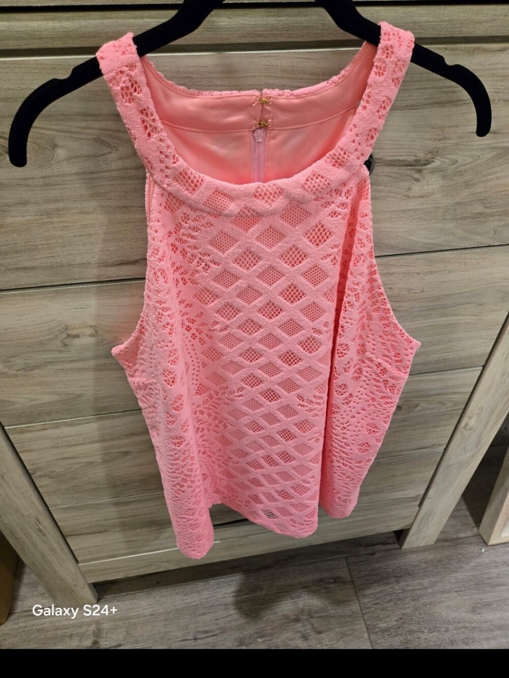Women’s Lilly Pulitzer Pink Lace Tank Top